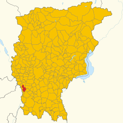 Map of Brembate (Province of Bergamo, region Lombardy, Italy 2024)